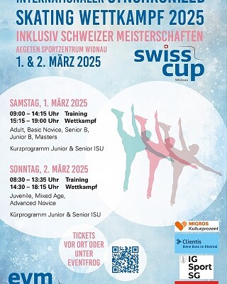 Championnats suisses et Swisscup de Synchronized Skating, 01-02 mars 2025 à Widnau