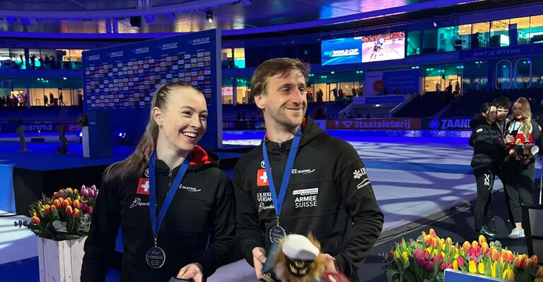 VICTOIRE SENSATIONNELLE EN COUPE DU MONDE POUR LE DUO SUISSE DE PATINAGE DE VITESSE